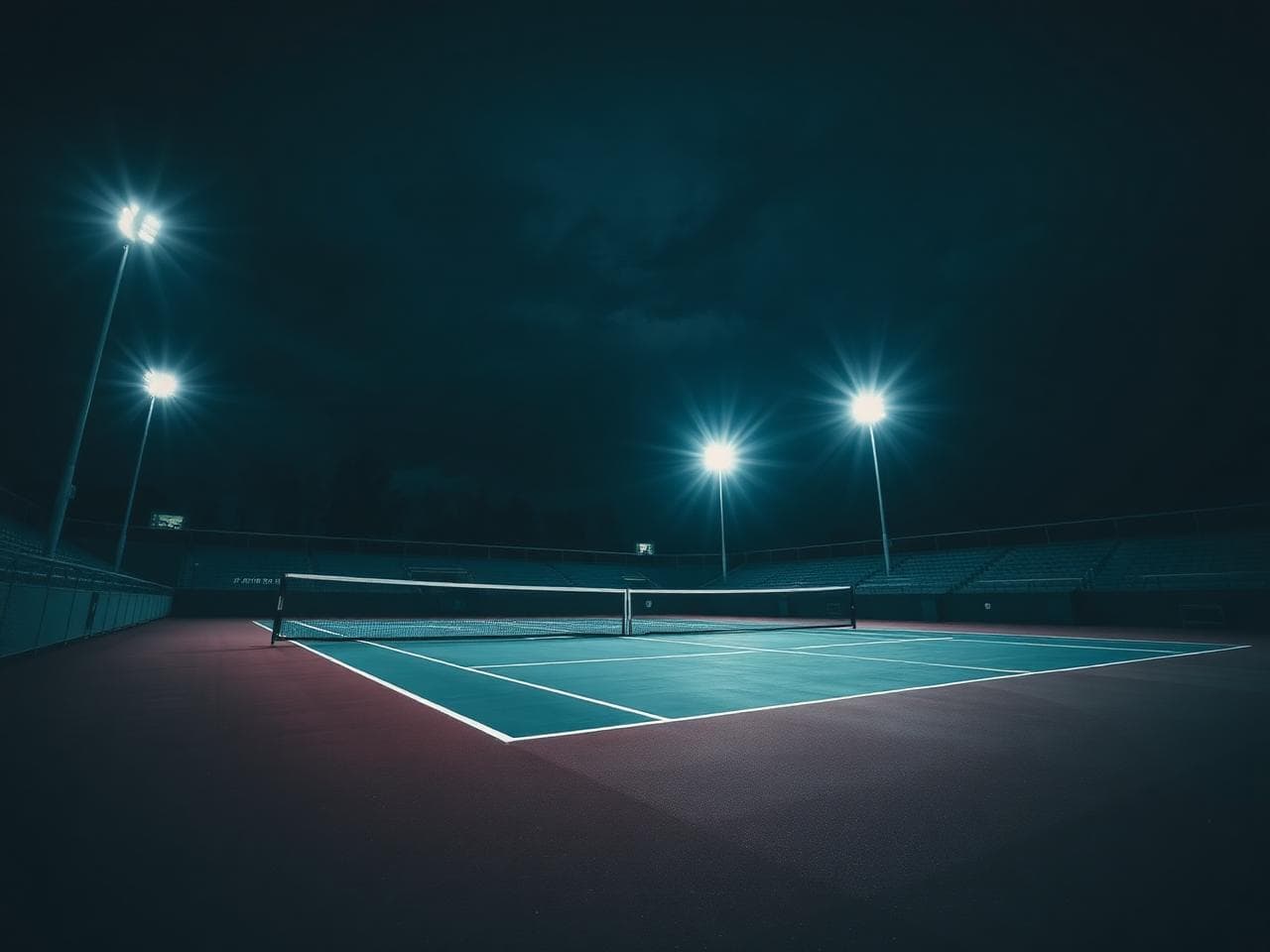 Night tennis court for the Arka Zone play experience